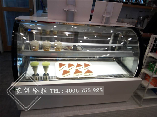 廣州燕塘牛奶蛋糕展示柜-東洋面包柜-冷藏展示柜工程案例